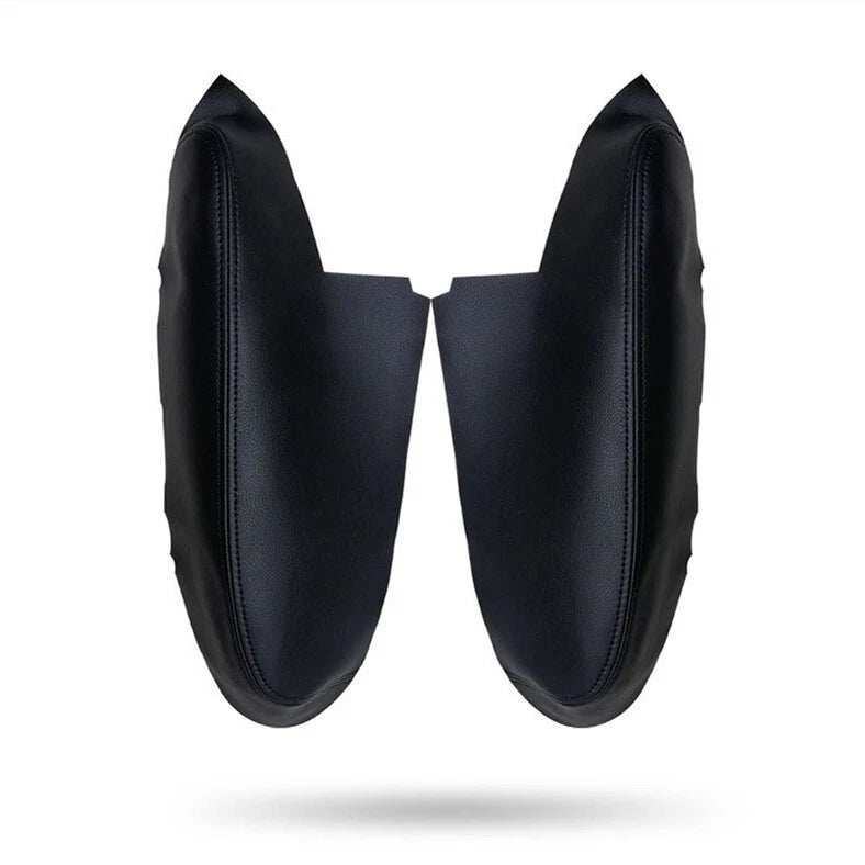 2 x Black Door Panels Armrest Leather Cover for Honda Ridgeline (2009–14)