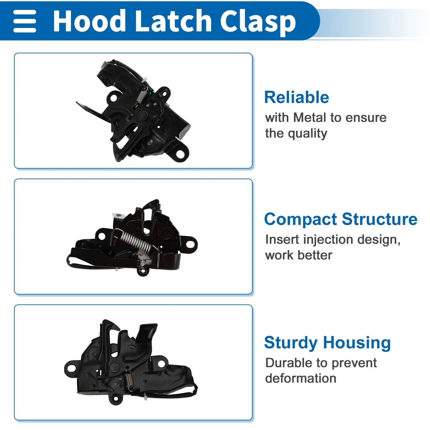 Bonnet Latch Assembly for Toyota Venza (2009-2015) 1 x Pcs