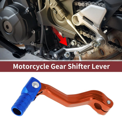 Folding Motorcycle Gear Shifter Lever for Kayo T2 Orange Lever Blue Head