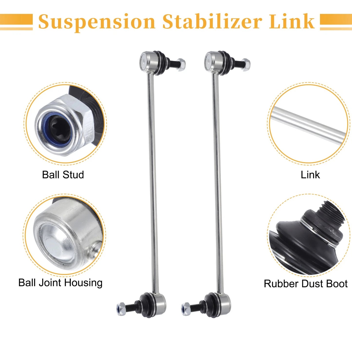 Front Stabiliser Sway Bar Links for Honda Civic (2016-2017)