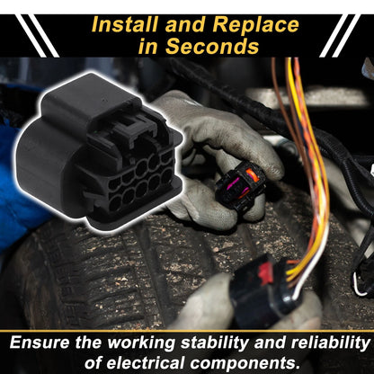 Set 10-Pin Connector Plug for Buick Female Adapter