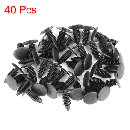 40pcs Plastic Bolt Rivets Trim Panel Clips for Honda
