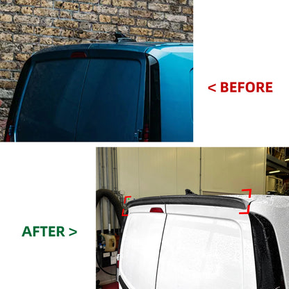 Carbon Look Rear Boot Spoiler Lip for VW Caddy MK4 (2020-2023) 2 x pcs