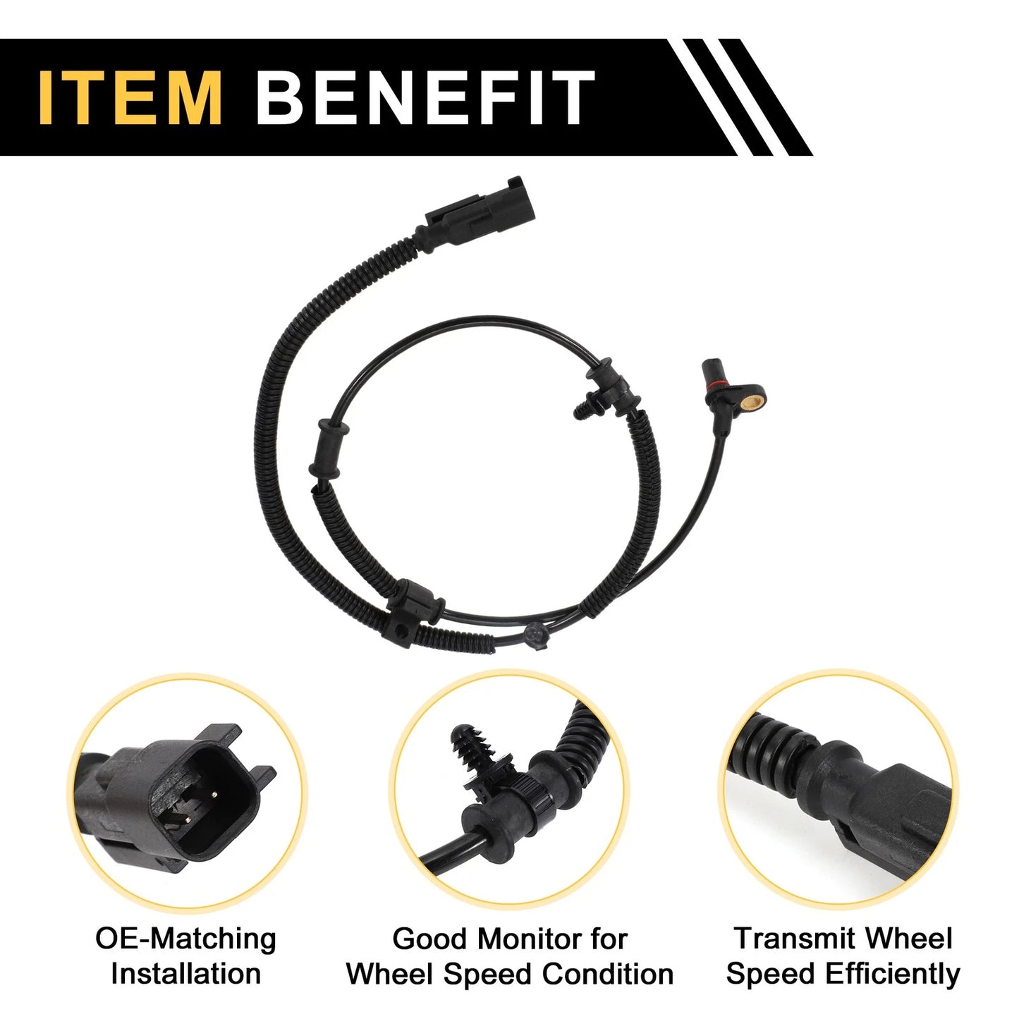 ABS Wheel Speed Sensor for Ford Expedition 2011-2012 Front Left & Right