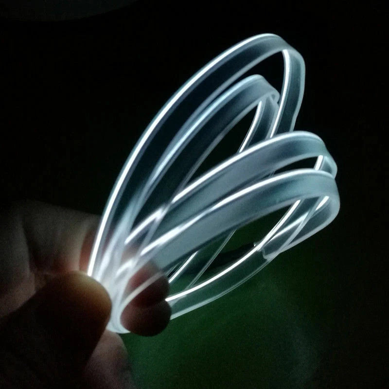 Glow EL Wire String Neon LED Light Strip for Party Decor with Controller 2022