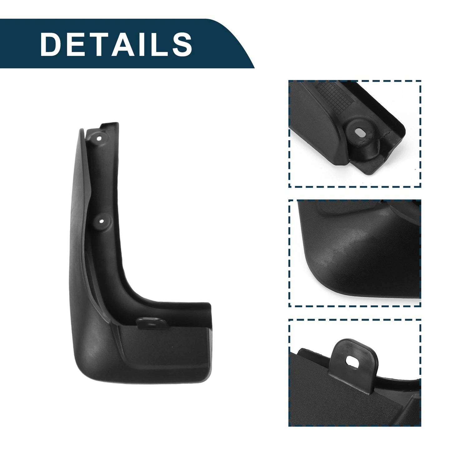 Mud Flaps Splash Guards 1 Set for Toyota Highlander (2015-2020)