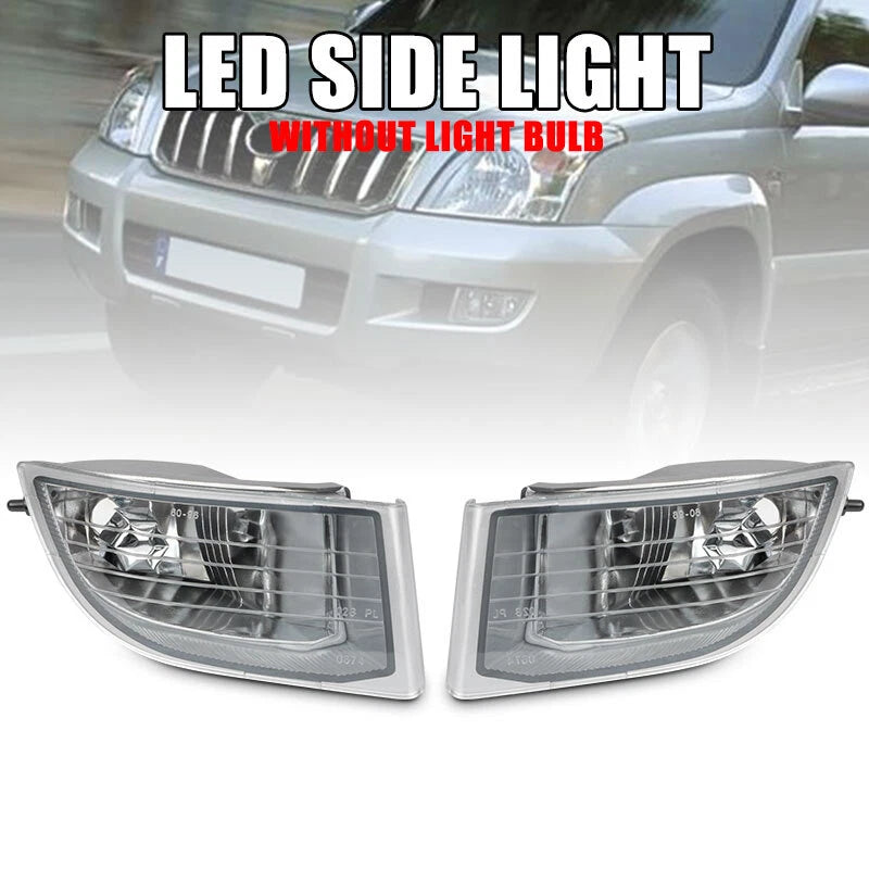 2 x Front Bumper Fog Lights for Toyota Land Cruiser Prado FJ120 (2002–2009)