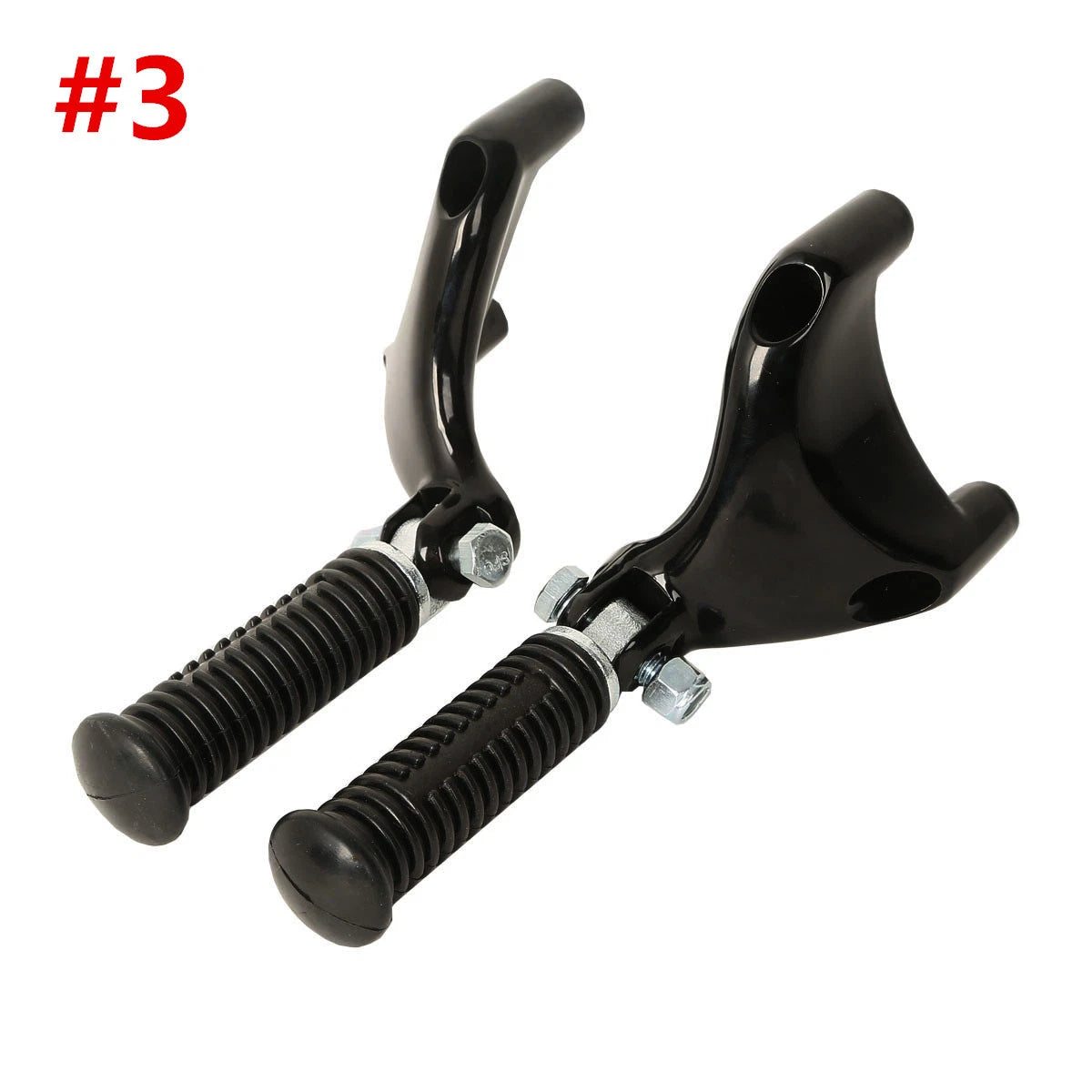 Black Passenger Foot Pegs for Harley Sportster XL883 1200 (2004-2013)