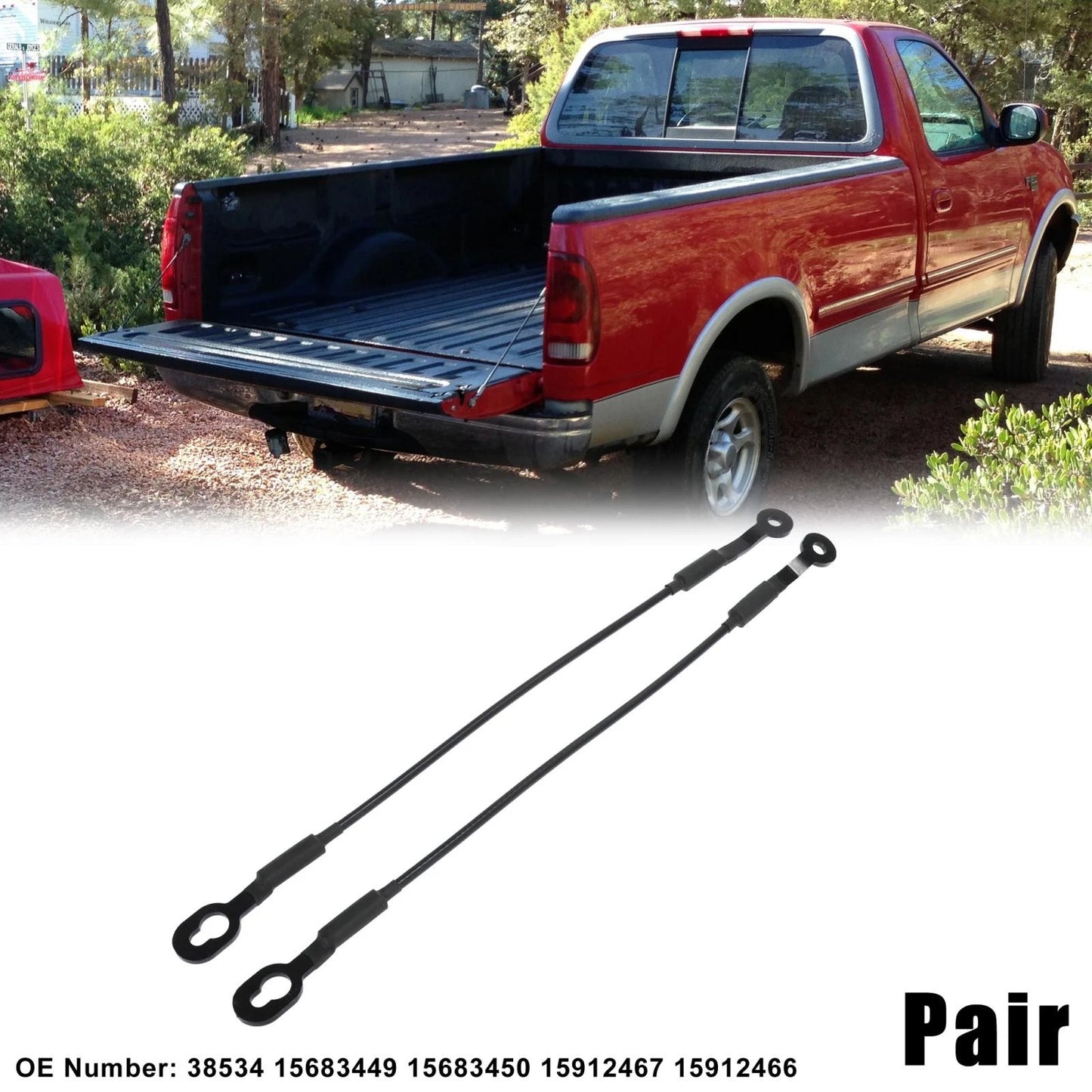 Tailgate Cables for Chevy S10 (1994-1998) (2000-2004)