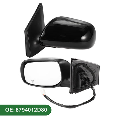 Left Side Door Mirror Gloss Black for Toyota Corolla (2009-2013)