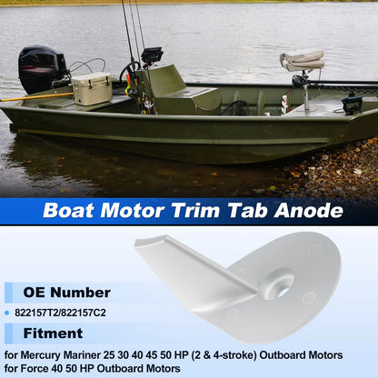 Trim Tab Anode / 25-50 HP / Outboard Motors for Mercury Mariner Force