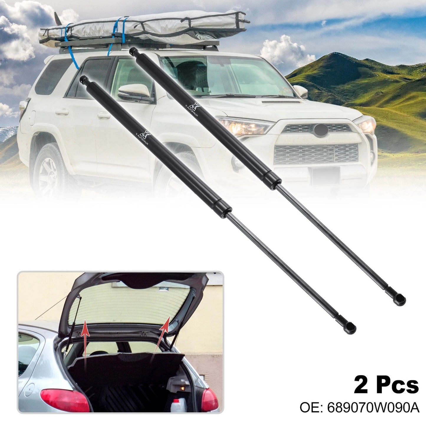 Rear Tailgate Lift Supports for Toyota 4Runner (2003-2023)