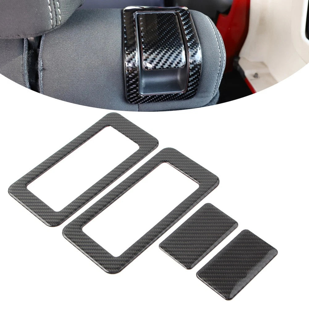 4 x Interior Rear Seat Switch Cover Trim for Jeep Wrangler JK (2011-2017)