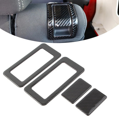 4 x Interior Rear Seat Switch Cover Trim for Jeep Wrangler JK (2011-2017)