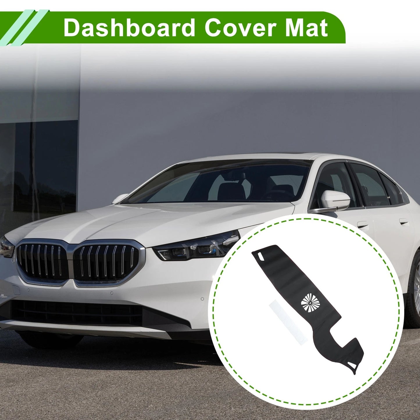 Dashboard Cover for BMW 7 Series (2009 - 2014) Black Red