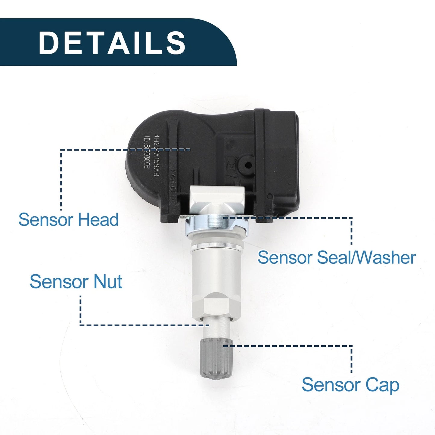 Tire Pressure Sensor 1 x TPMS for Land Rover LR2 (2008-2015)