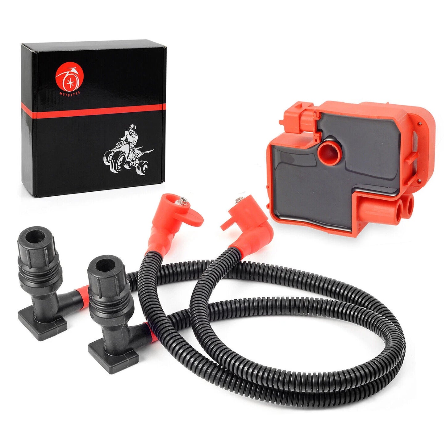 Ignition Coil w Spark Plug Wire for Polaris RZR/RZR S/RZR 4 800 EFI (2011–2014)