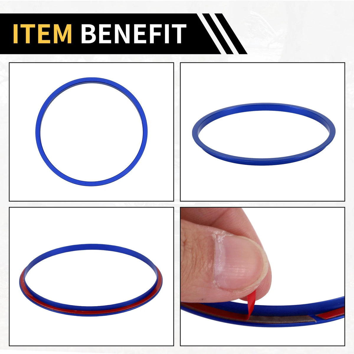 AC Vent Dashboard Decoration Rings for Toyota Tacoma (2016-2023) Blue 1 Set
