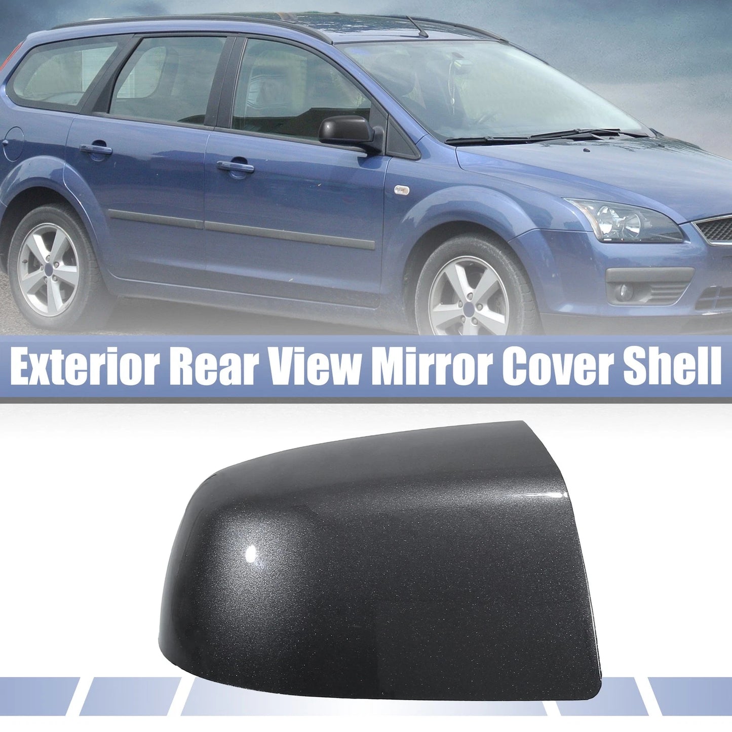 Front Right Rear View Mirror Cover Dark Gray for Ford Focus (2005-2007)