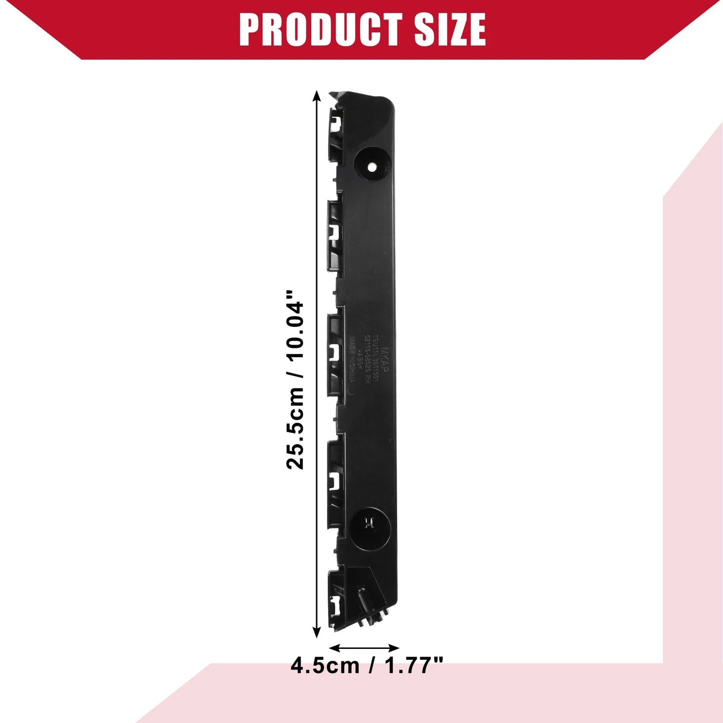 Front Right Bumper Bracket for Toyota Sienna (2011-2017) Black