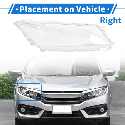 Car Front Right Headlight Lens Cover for Honda Accord (2008-2012)