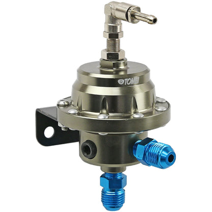 Adjustable Fuel Pressure Regulator w/ Gauge for JDM Turbo EFI Engine