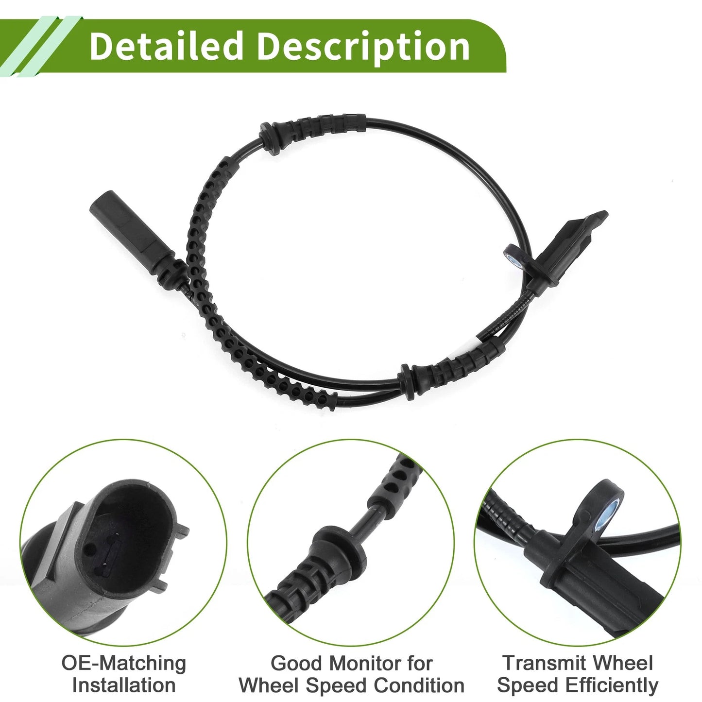 ABS Wheel Speed Sensor for BMW X1 F48 2016-2017 (2 x Sensors)