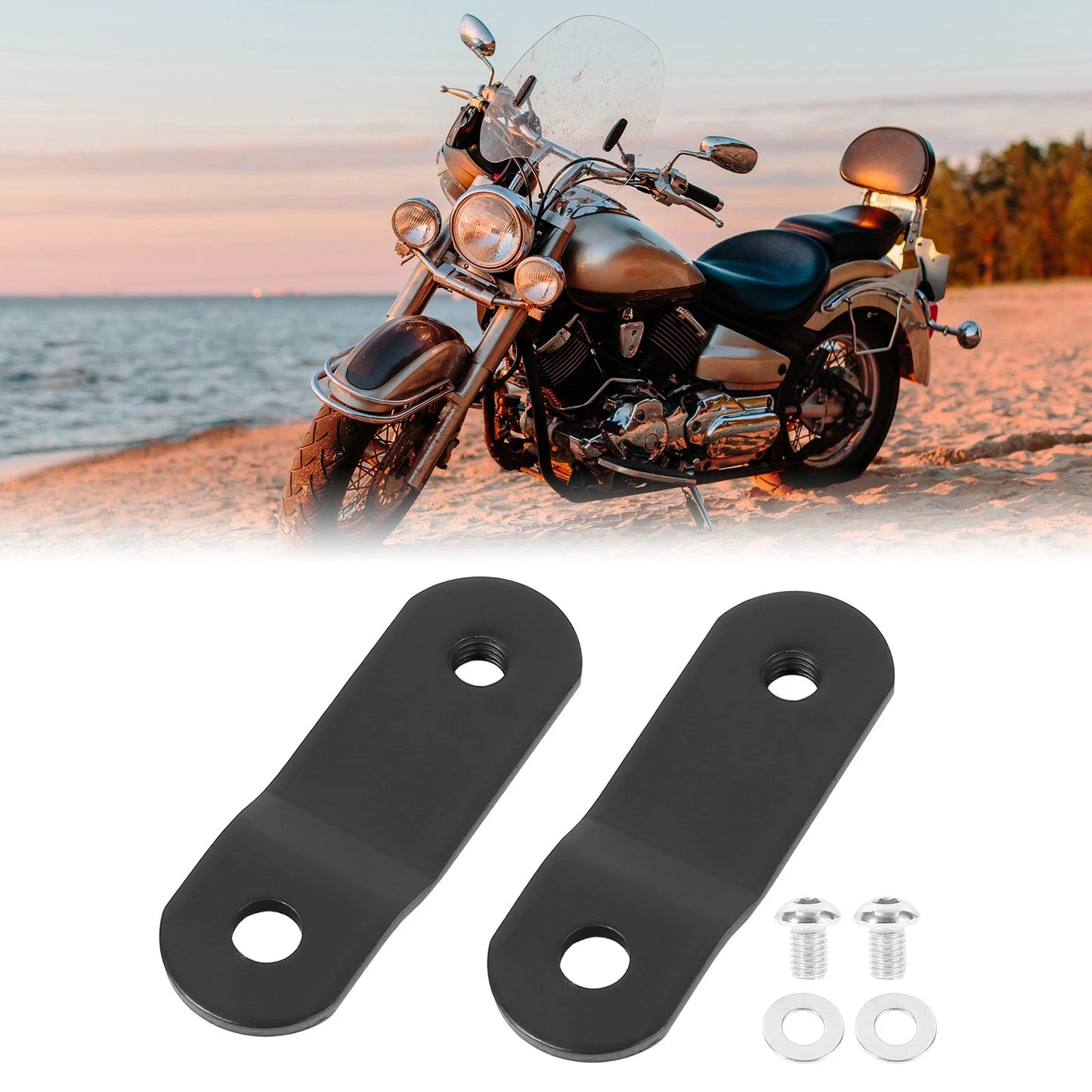 2 x Gas Tank Rising Lift Steel for Harley-Davidson Dyna