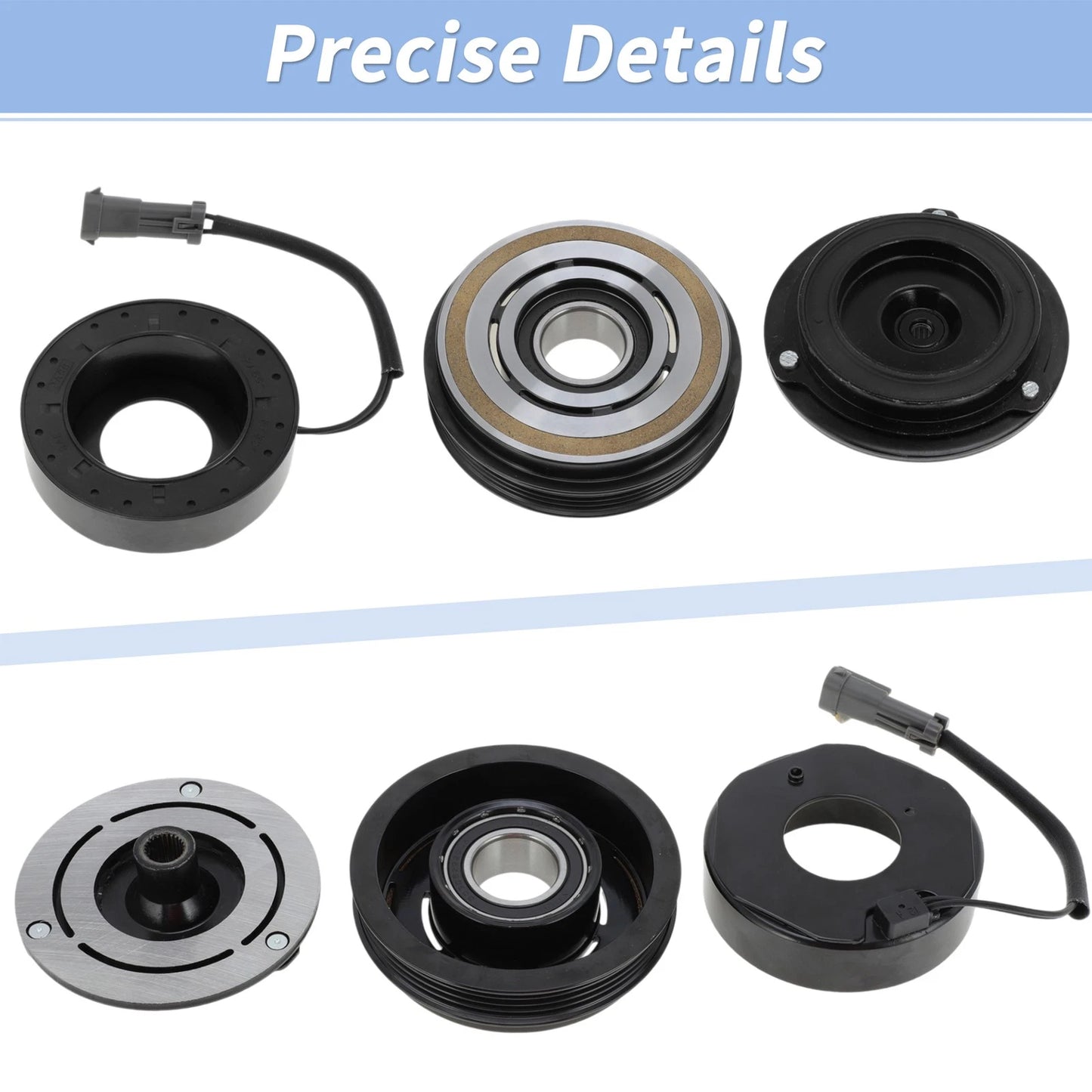 AC Compressor Clutch Kit for Chevrolet Silverado 1500 2500 Tahoe