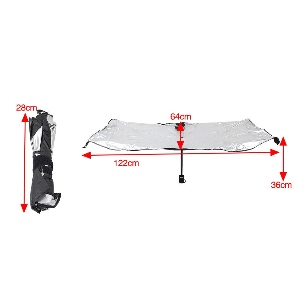 Foldable Windshield Sun Shade Visor Cover for Car (Universal Fit)