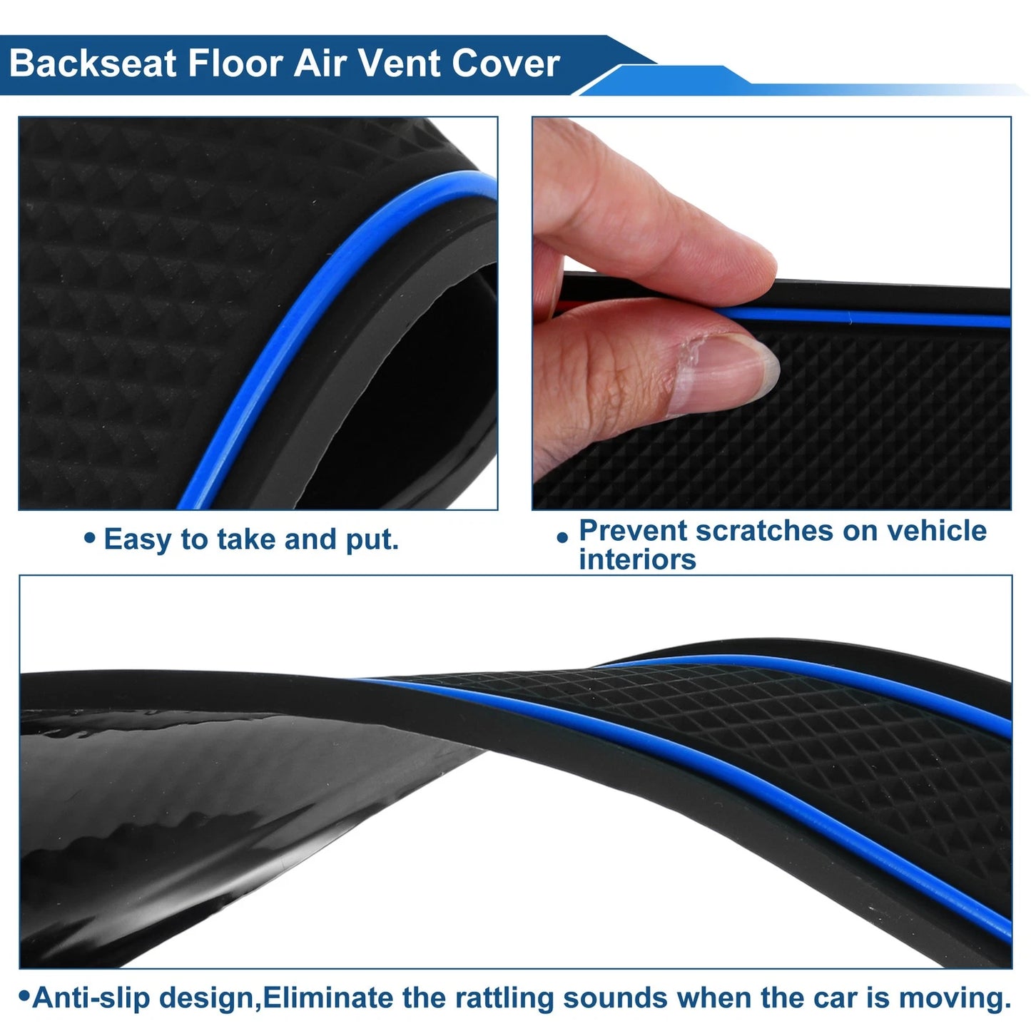Non-Slip Mat Set for Toyota C-HR ZYX10/NGX50 (2016-2023) - 14 Pcs Blue