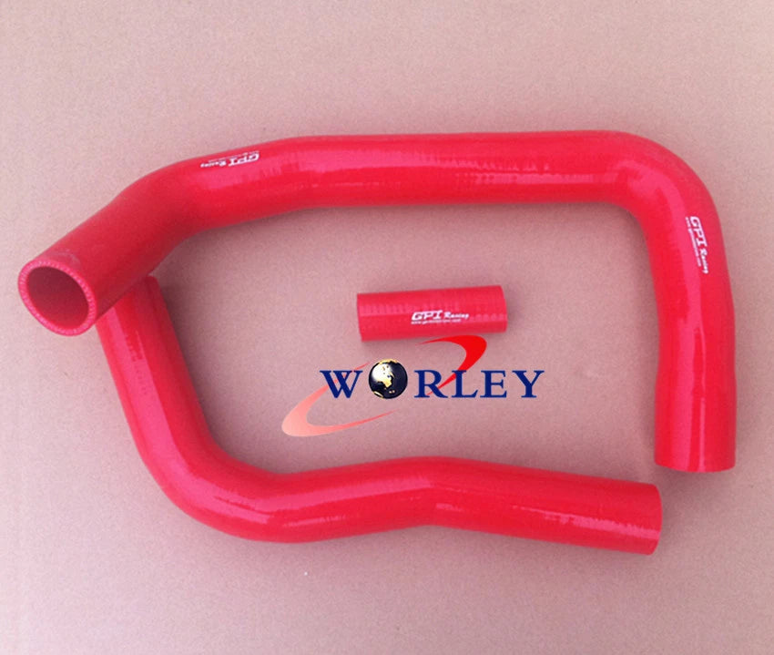Silicone Hose for Toyota Landcruiser HJ75 2H Radiator (1984-1990) RED