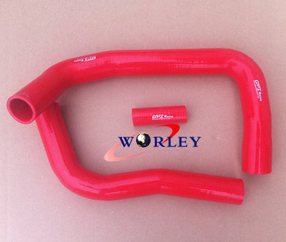 Silicone Hose for Toyota Landcruiser HJ75 2H Radiator (1984-1990) RED