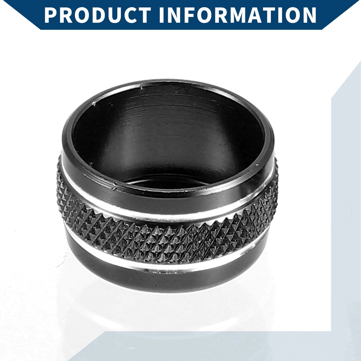 AC Vent Adjust Switch Knob Cover Ring for Ford Bronco Sport (2021-2023) 4 x Black