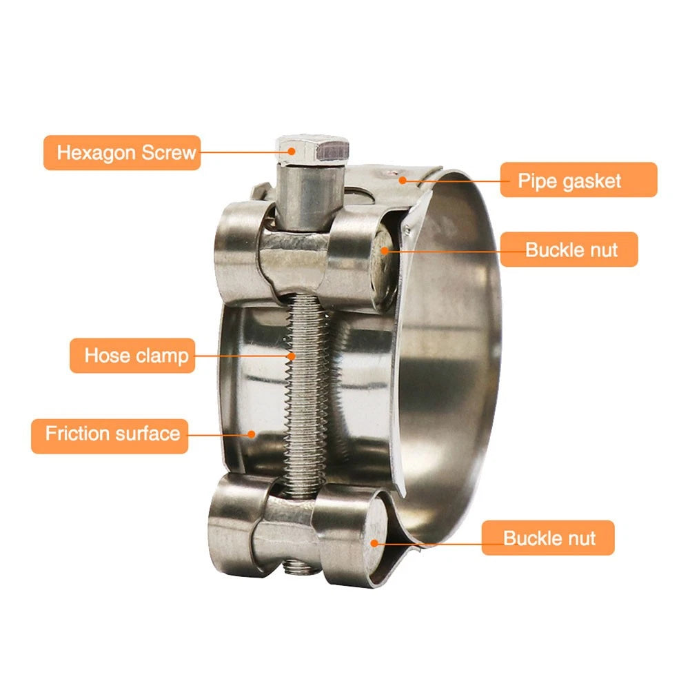 Motorcycle Exhaust Pipe Clamp 56-59mm for Make & Model