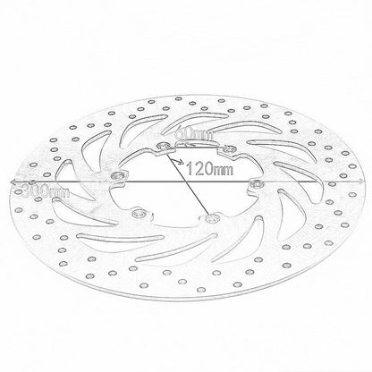 Front Brake Disc for BMW F650ST, F650GS, G650 Xcountry (1993-2017)