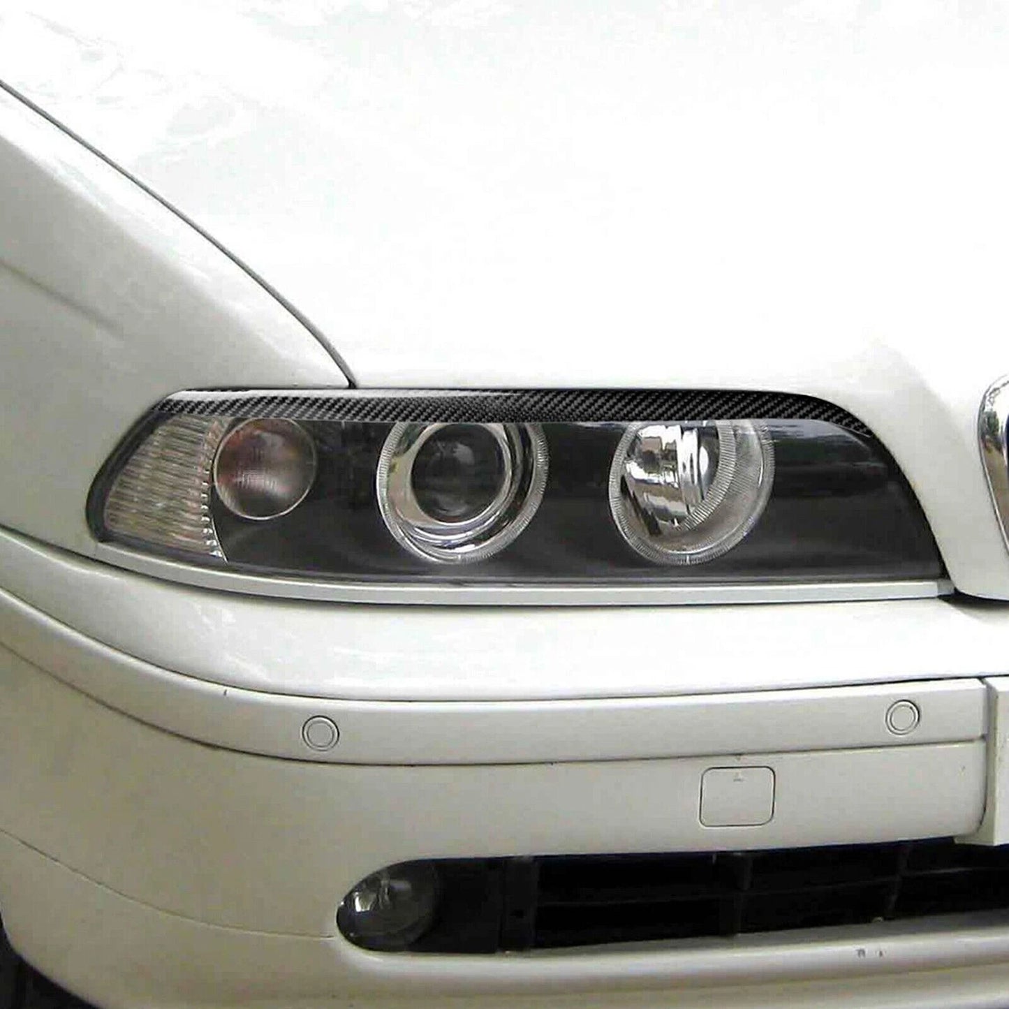 Headlight Eyelid Trim for BMW 5 Series E39 (1997-2003) Carbon Fiber