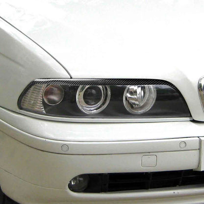 Headlight Eyelid Trim for BMW 5 Series E39 (1997-2003) Carbon Fiber