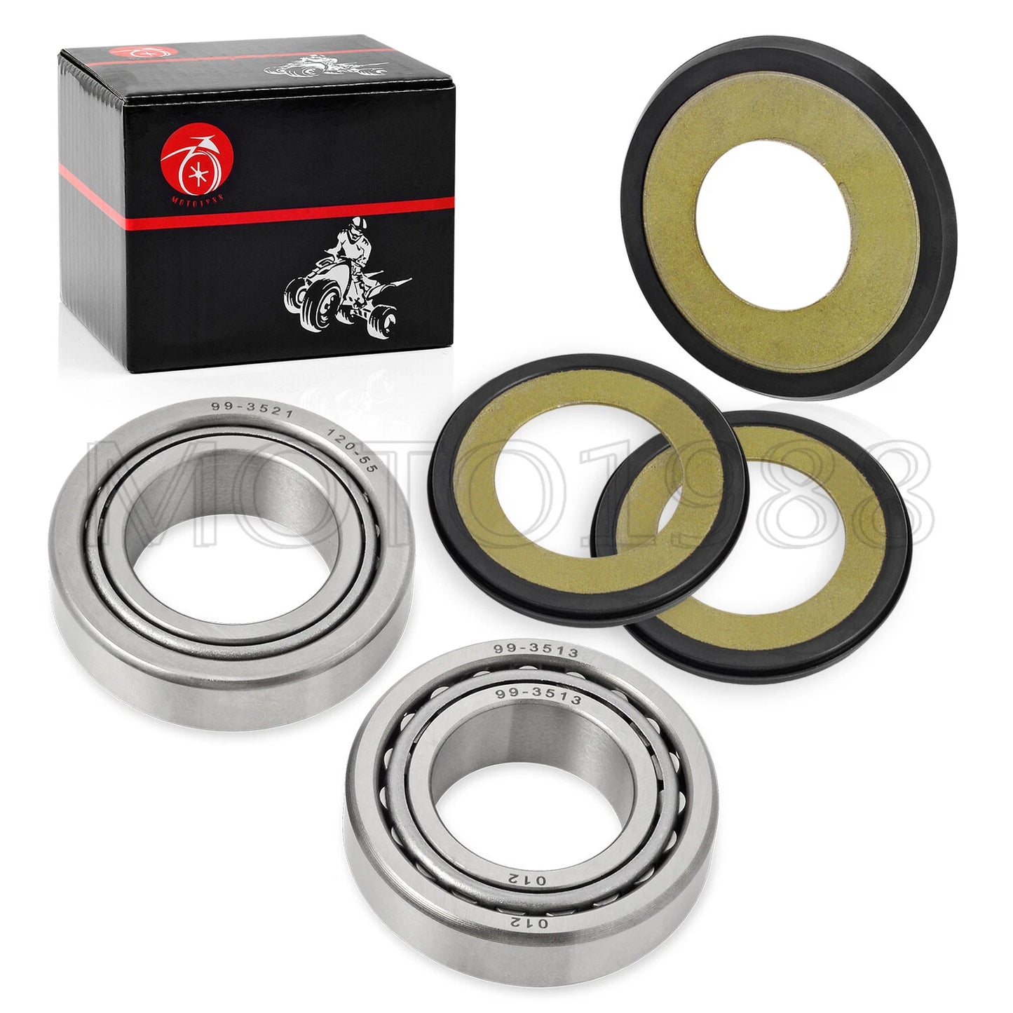 Steering Stem Bearing Seal Cover Kit for Yamaha YZ125 YZ250 (1996–2022)
