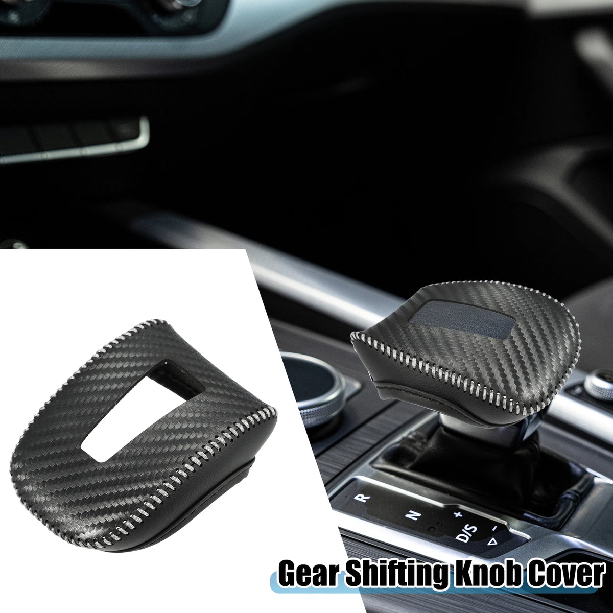 Carbon Fiber Gear Shifting Knob Cover for Mitsubishi