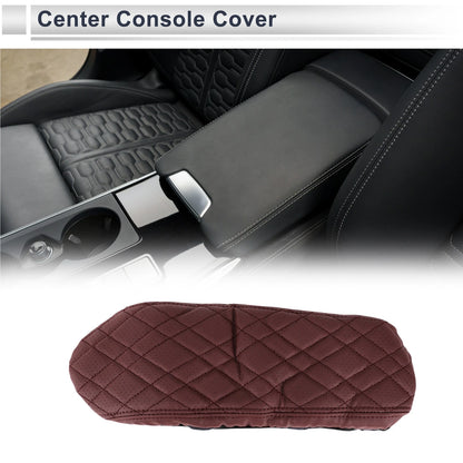 Car Center Console Cover for BMW X1 2023-2024 Wine Red 1 x Cover