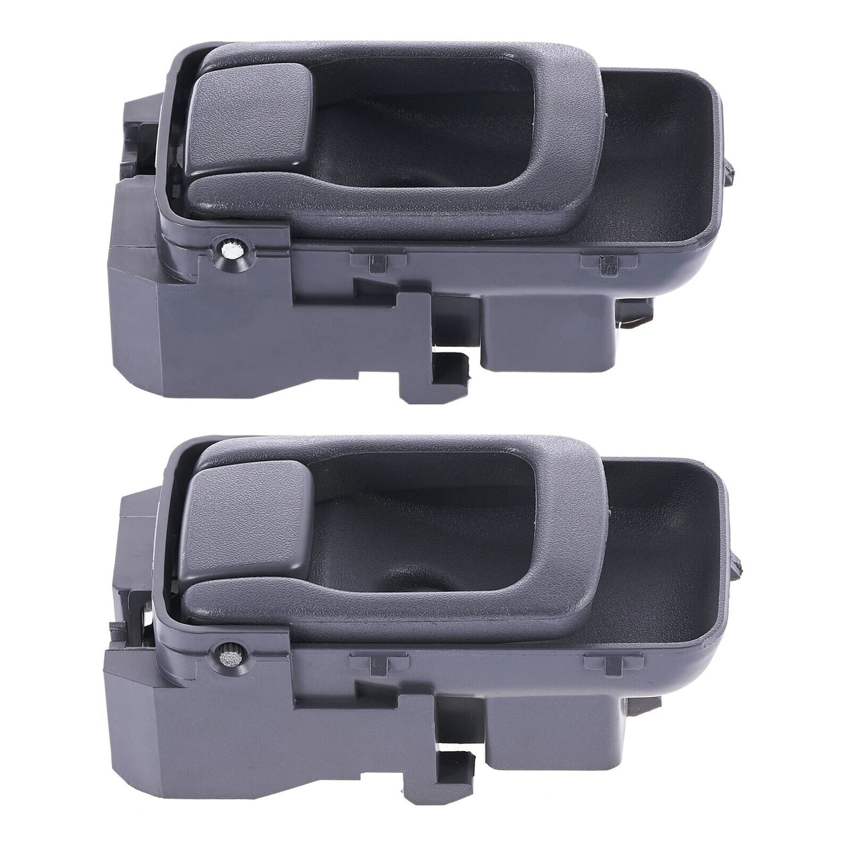Inner Door Handle Set of 2 for Nissan Navara (1997-2015) Grey Front & Rear