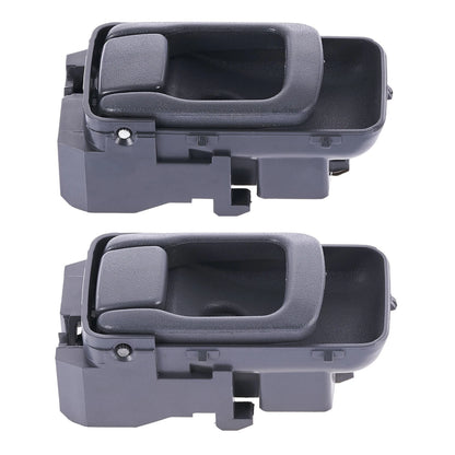 Inner Door Handle Set of 2 for Nissan Navara (1997-2015) Grey Front & Rear