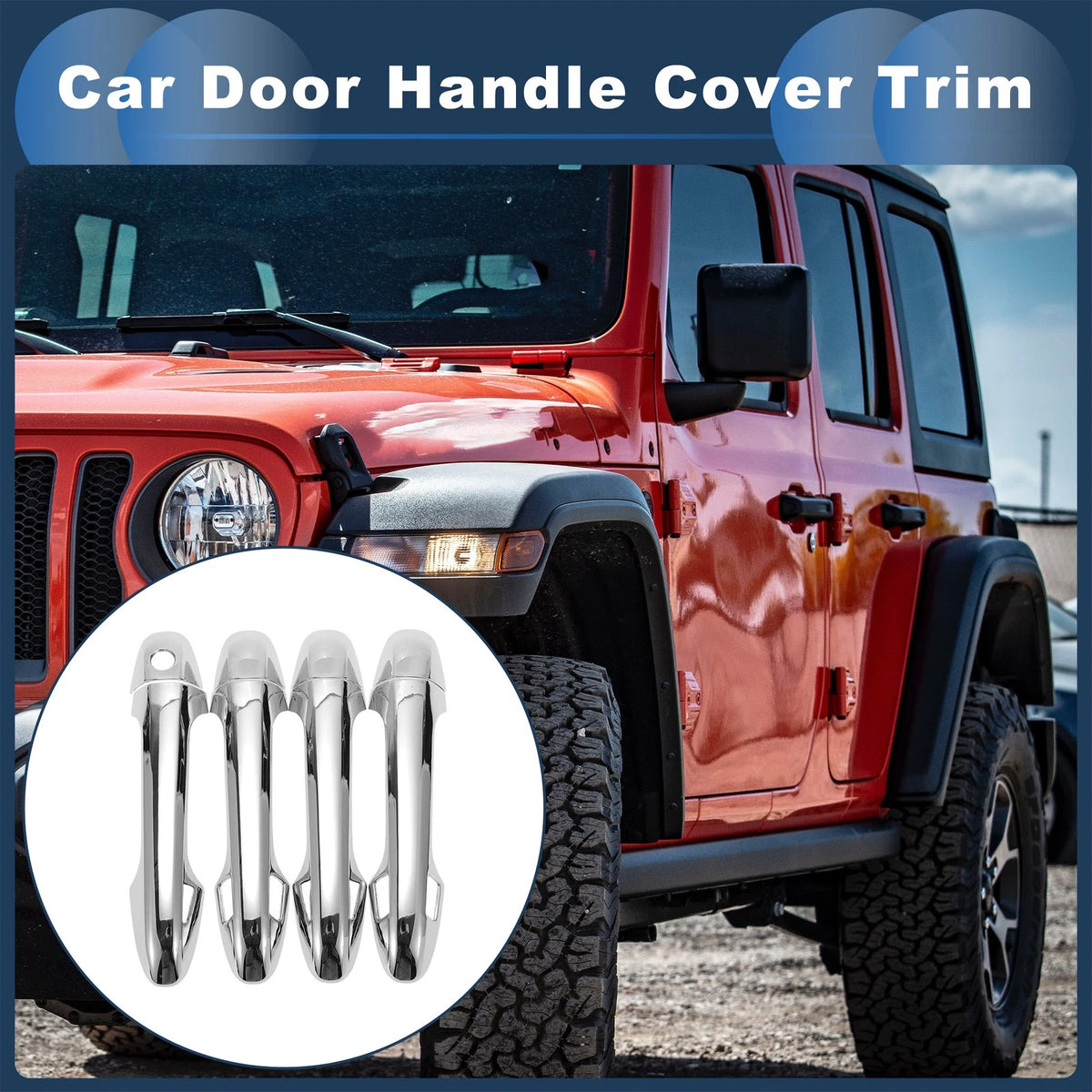 Smart Car Door Handle Cover Trim for Toyota Highlander (2014-2019)