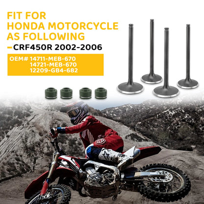 Intake/Exhaust Valves Seals for Honda TRX450R (2006–2014)