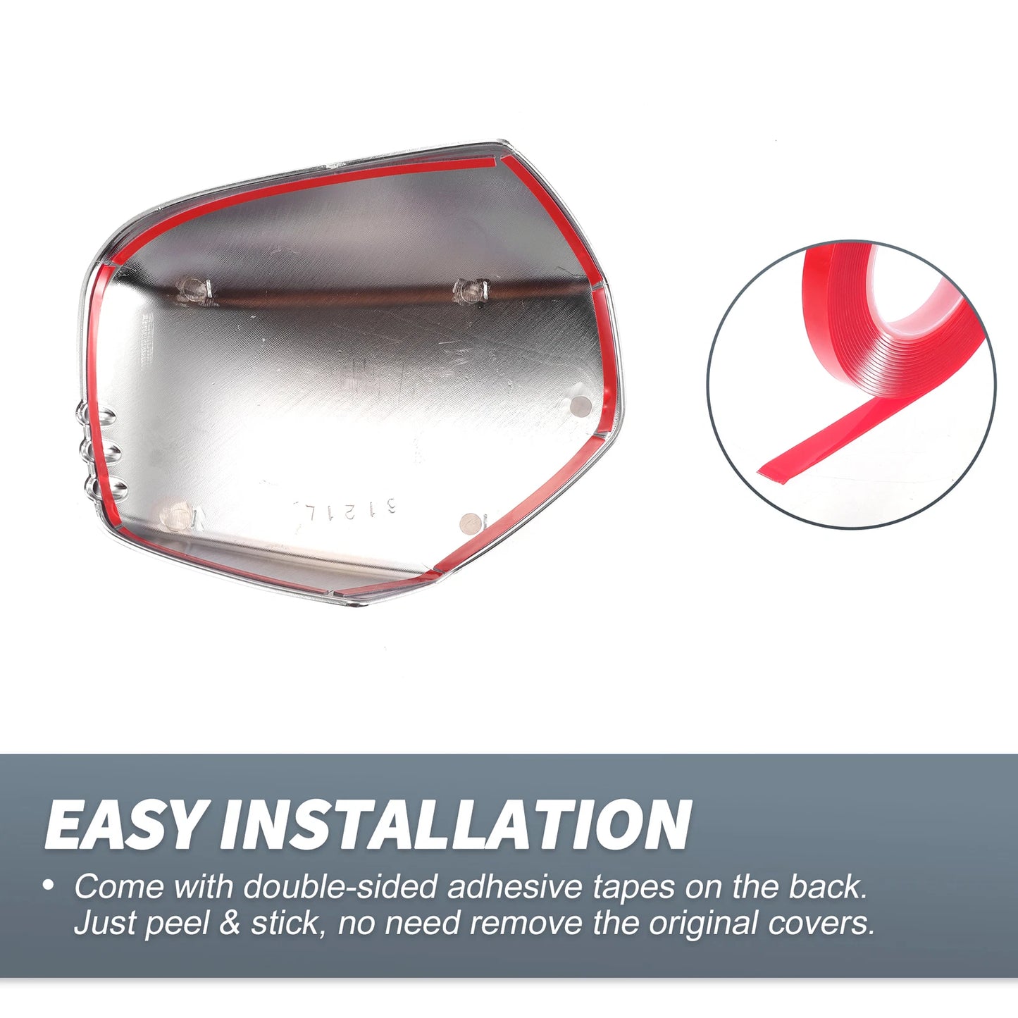 Chrome Plated Rearview Mirror Cover for Mitsubishi Triton L200 (2006-2023)