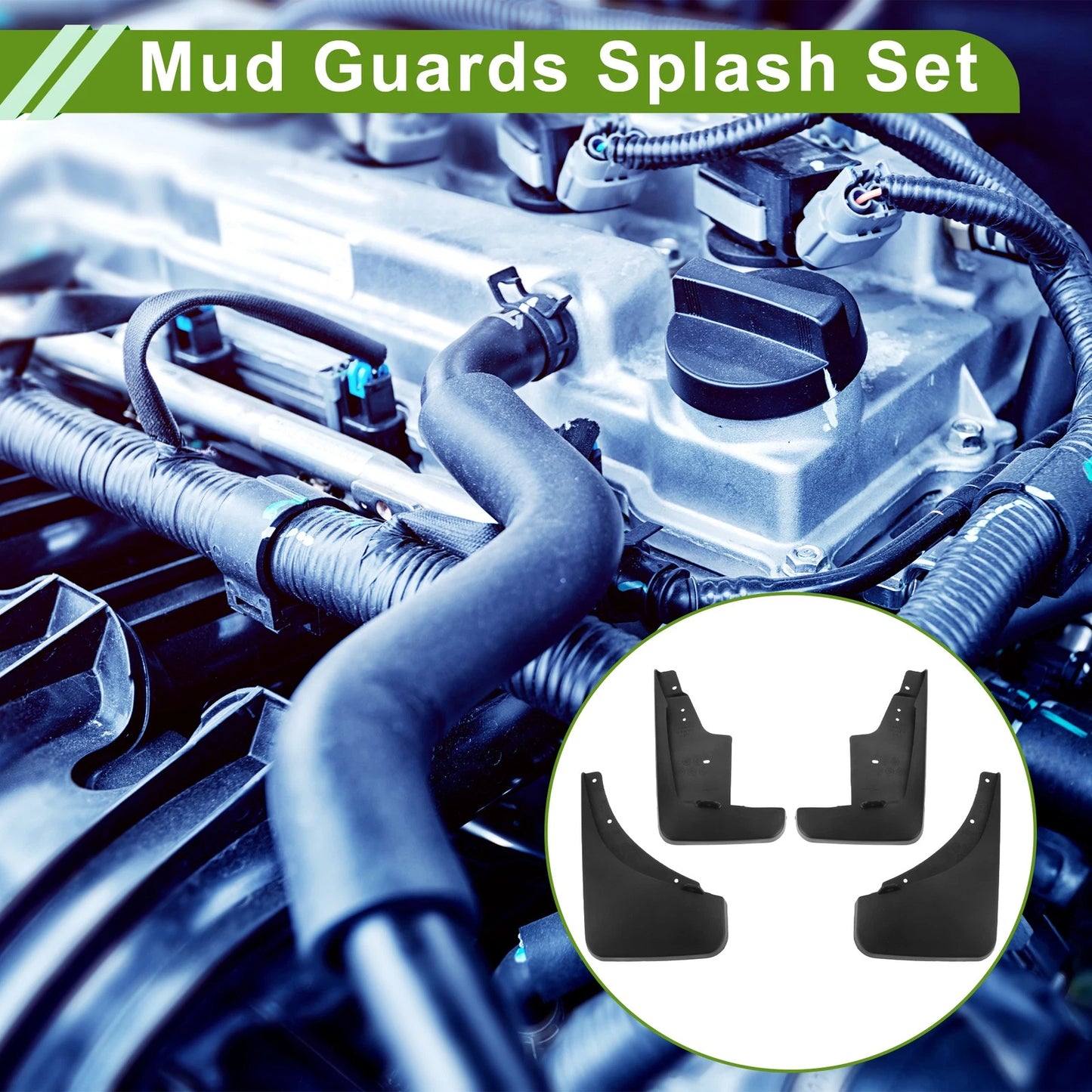 Mud Flaps Splash Guards for Jeep Compass (2011-2016)