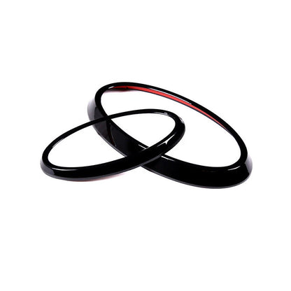 Gloss Black Front Rear Emblem Badge Trim 2 x For Subaru Outback (2022-2023)