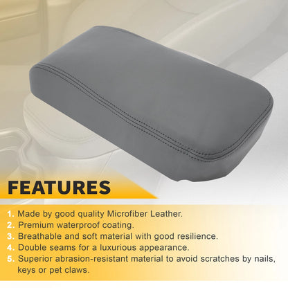Middle Console Lid Armrest Covering Trim Dark Gray for Toyota Avalon (2013–2018)