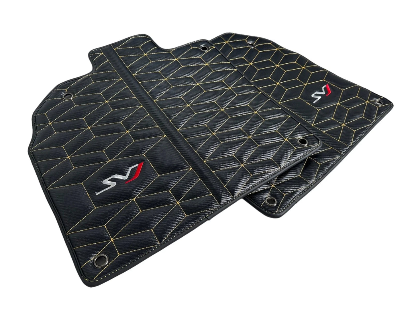 Leather Floor Mats for Lamborghini Aventador S SV SVJ (2016-2023)